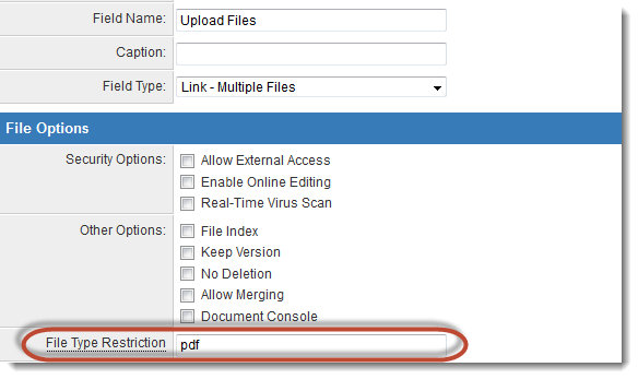 Permitted File Extensions