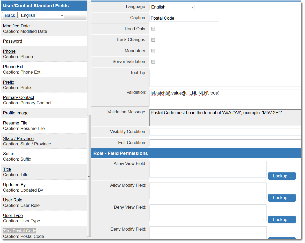 Validating Postal Codes SmartWiki