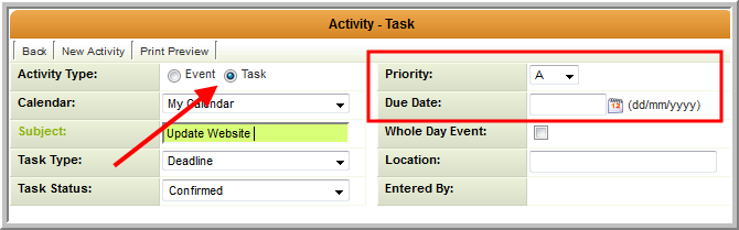 Calendar Task SmartWiki